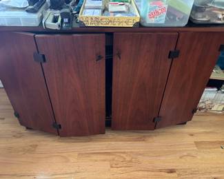 Mcm bar and black Formica top 