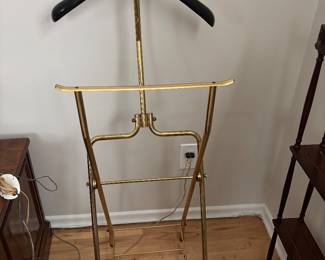 Mcm brass suit caddy