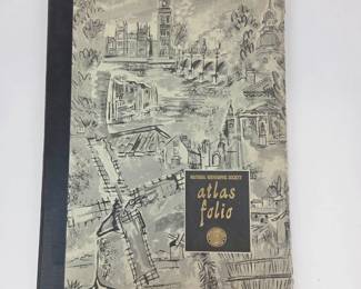 Lot 193 Lot 193 National Geographic Society Atlas Folio 1958 Edition Illustrated Map Book