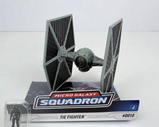 S Lot #151 - Star Wars Micro Galaxy Squadron Tie Fighter with Tie Pilot #0010