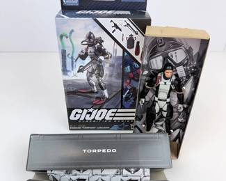 Lot #143 - G.I Joe Classified Series Edward "Torpedo" Leiaoha with 6 Accessories Box stamp 3251 6”