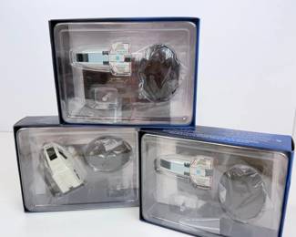 S Lot #156 - Star Trek Eaglemoss Hero Collection Scale Models Shuttlecraft Chaffee 3181 & 2283 + Shuttlecraft Goddard