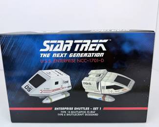S Lot #164 - Hero Collector Star Trek: TNG Enterprise Shuttles - Set 1 El-Baz & Goddard #STEEN401
