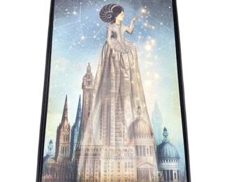 Lot 038 Lot 38 Surrealist Digital Art Print Abrakadabra by Catrin WelzStein Wrapped Canvas