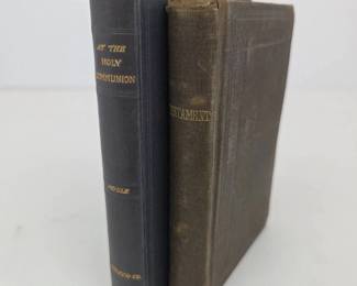 Lot 179 Lot 179 Set of 2 Antique Mini Religious Books At The Holy Communion 1901 The New Testa
