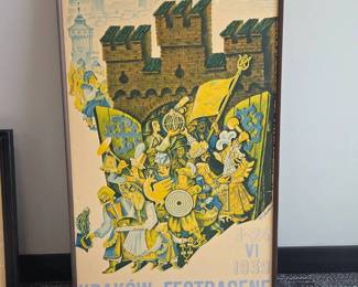 Lot 169 Lot 169 Vintage Krakw Festdagene 1939 Event Poster by Witold Chomicz Graphic Art Print