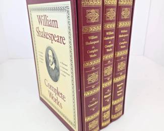 Lot 197 Lot 197 William Shakespeare Complete Works Hardcover Book Set with Slipcase