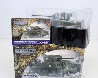Lot #145 - Corgi Military Legends Limited Edition- Sherman M4A3 (late) USA 30100145-S- 1:50 Die Cast Metal Model Tank
