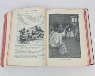 Lot 175 Lot 175 Antique 1904 Hurlbuts Story of the Bible Illustrated Leatherbound Book