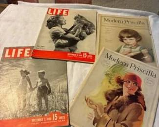 1924 Modern Priscilla, 1946 Life magazines