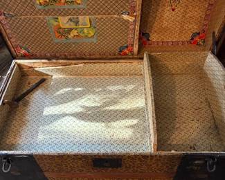 Embossed Steamer trunk