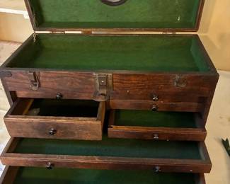 Wood tool box