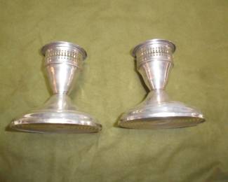 Pair of Sterling candle sticks