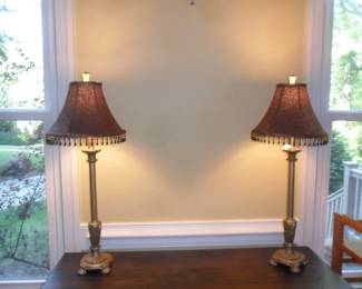 Pair of Candle Stick Lamps