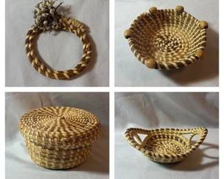 Handwoven Sweetgrass Baskets  Wall Decor LR3SF 4 image