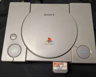 Vintage Sony PlayStation Console W Memory Card SKD