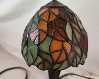 Stained Glass Small Accent Table Lamp