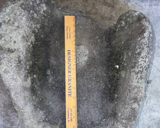 Native American grinding stone