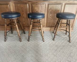 Qty 3 counter height stools
