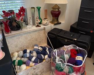 Large Collection of Assorted Craft Yarn and Fabric fourth image