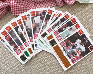 McDonalds NFL Super Bowl XX Champions Chicago Bears McDonalds Cards
