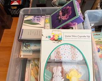 Assorted Easter and Birthday Craft and Scrapbooking Supplies Lot
