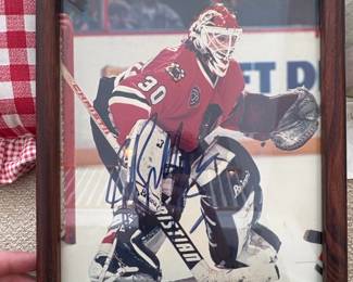 Autographed Ed Belfour Chicago Blackhawks x Photo