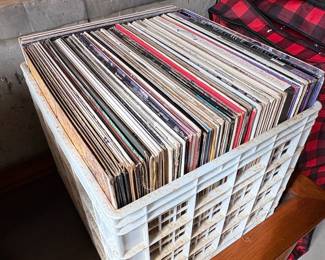 Vintage MidCentury Console Stereo with Vinyl Record Collection second image