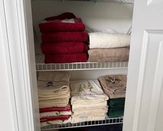 Assorted Household Linens and Towels