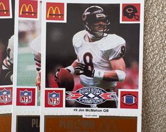 McDonalds NFL Super Bowl XX Champions Chicago Bears McDonalds Cards second image