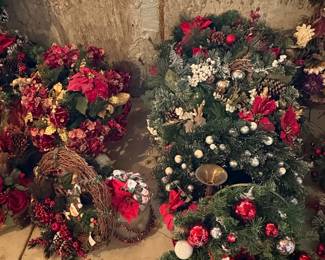 Collection of Assorted Artificial Christmas Florals and Wreaths third image