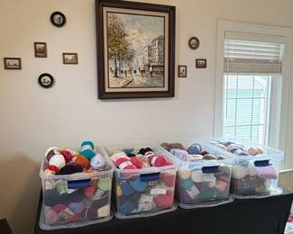 Large Collection of Assorted Craft Yarn and Fabric fifth image