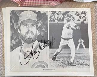 Rick Sutcliffe Autographed Chicago Cubs Photograph