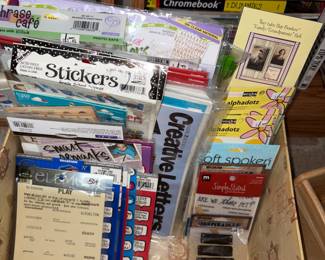 Stickers, Stamps and lots of construction paper to go with it!
