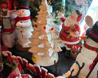 Vintage Ceramic Lighted Christmas Tree (lights are inside the tree)