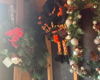Halloween, Thanksgiving and Christmas Wreaths
