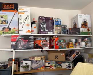 Black and Decker tools, kitchen gadgets and coffee makers