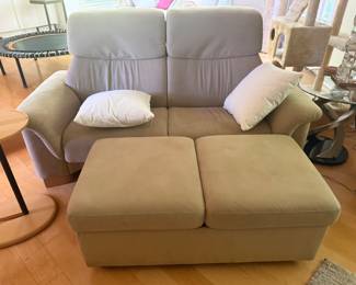 Love Seat With Double Ottoman
