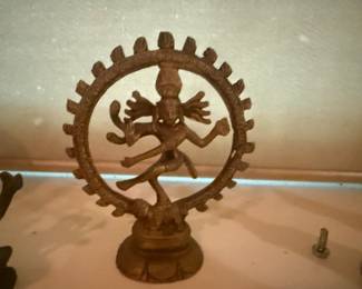 bronze-finished brass statue of Lord Shiva as Nataraja