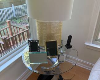 Glass End Table