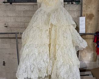 One of three vintage wedding dresses!
