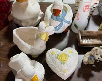 Collection of ducks and geese