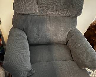 #155 Blue Lazy-Boy Continuous Seat Recliner Manual - Up Stairs you move down $75.00