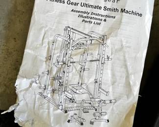 #090 Fitness Gear Ultimate Smith Machine (in parts and pieces - You assemble) $175.00