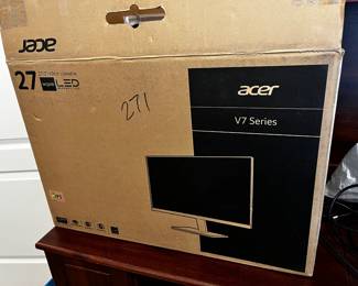 #149 Acer 27" v7 Series Monitor $40.00 #150 Acer 27" v7 Series Monitor $40.00