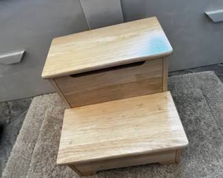 #048 Lift-Up Storage Taller Step Stool - 13" tall $25.00