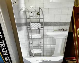 #076 Threshold Towel Tower Brushed Nickel Finish - 5 shelf $30.00