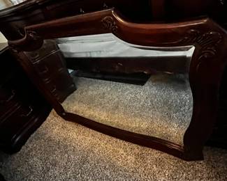 #039 Bassett 12 Drawer Dresser - 71x21x41 has Wall Mount Mirror - 52x37 $325.00