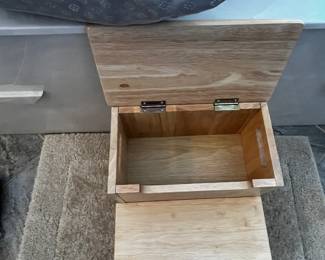 #048 Lift-Up Storage Taller Step Stool - 13" tall $25.00