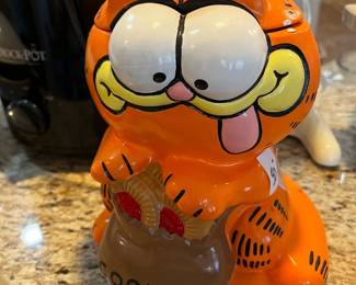 #111 Garfield Cookie Jar - 9" Tall $40.00